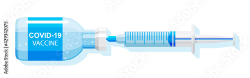 Coronavirus covid 19 vaccination concept.