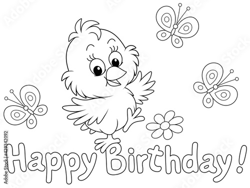 Birthday card with a happy ...