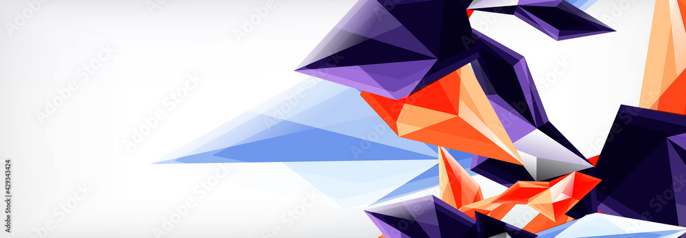 Vector 3d triangles and pyramids abstract background for business or technology presentations, internet posters or web brochure covers Vector 3d triangles and pyramids abstract background for business or technology presentations, internet posters or web brochure covers