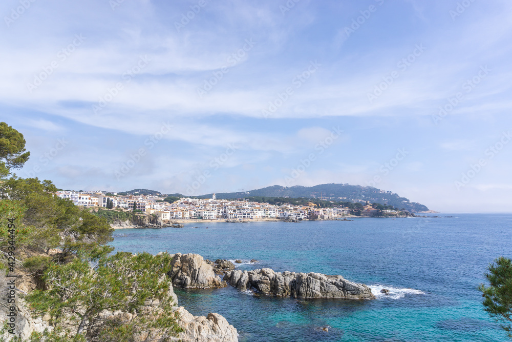 Landscape of crystal clear waters on the coast of CALELLA DE PALAFRUGELL
