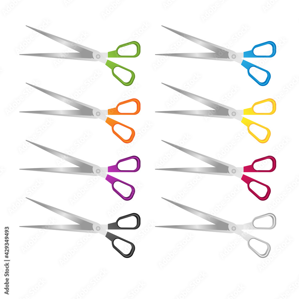 Scissors concept illustration vector supplies cut Scissors concept illustration vector supplies cut