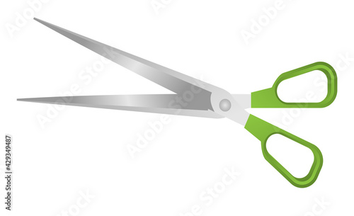 Scissor concept vector isolated supplies office and school cut tool