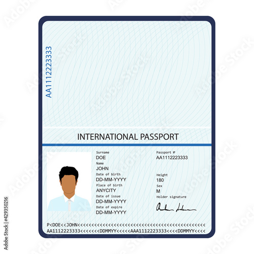Passport Identification Document