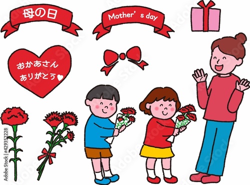 母の日アイコンセット