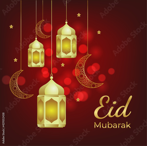 Eid mubark - Green Background