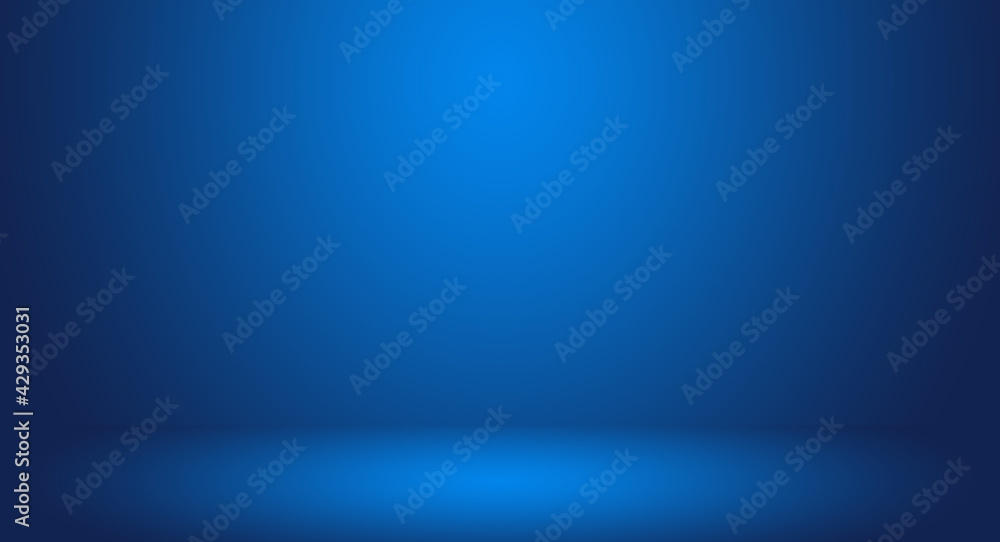 Empty Dark blue room with gradient blue abstract background for display your product Empty Dark blue room with gradient blue abstract background for display your product