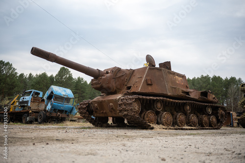 The ISU-152 is a Soviet self-propelled gun in the Chernobyl zone