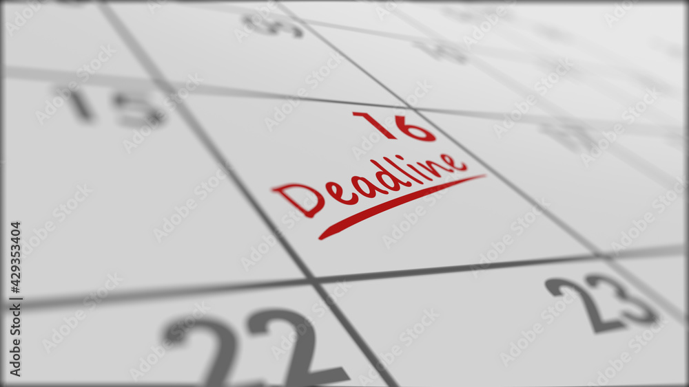 close-up of a calendar, concept of appointment or deadline (3d render) close-up of a calendar, concept of appointment or deadline (3d render)