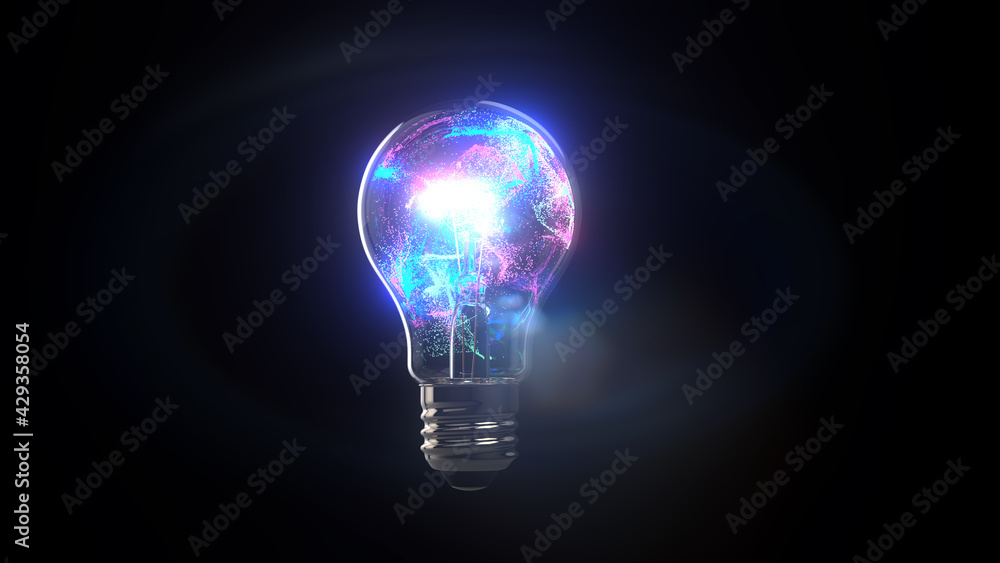 Light Bulb Color Splash Light Bulb Color Splash