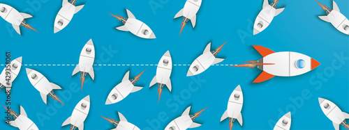 Single-Minded Rocket Startups Blue Header
