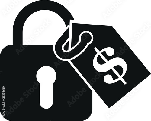 Fixed price icon, Fixed income icon with dollar sign