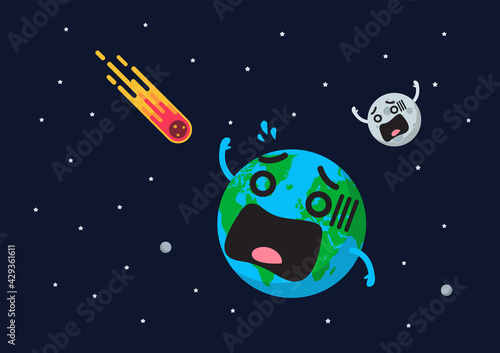 Giant asteroid is approaching to frightening earth