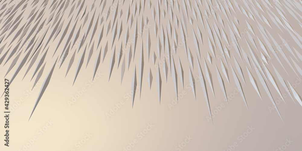 Obraz premium Spiky triangle abstract geometric background 3d illustration