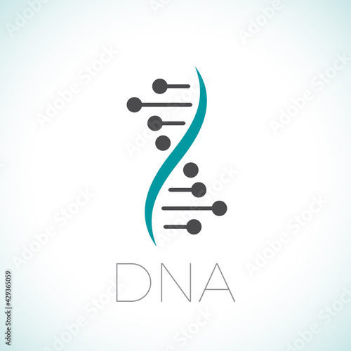 Vector sign helix DNA and genetics