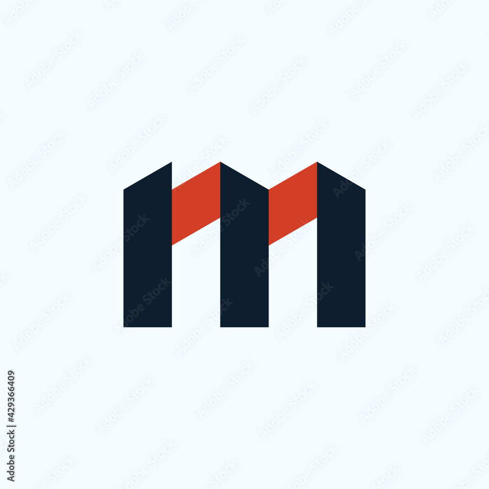 Letter M Logo design concept illustration Letter M Logo design concept illustration