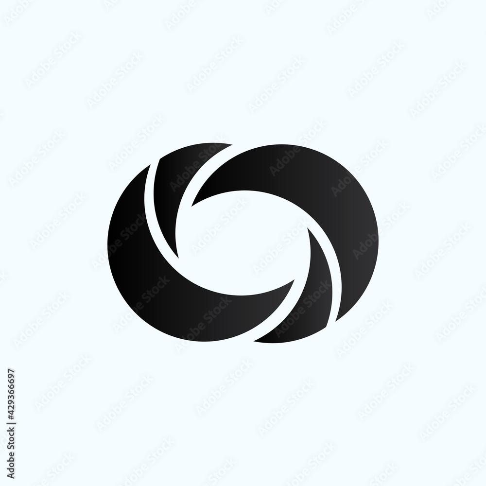 Cyclone circle abstract logo design vector concept illustration