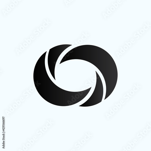 Cyclone circle abstract logo design vector concept illustration