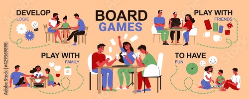 Family Board Games Infographics