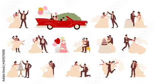 Wedding Marriage Icon Set