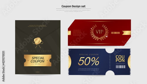 Premium Gold Mood VIP Invitation Coupon