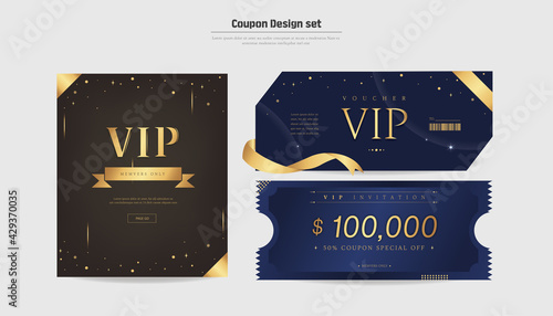 Premium Gold Mood VIP Invitation Coupon