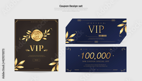 Premium Gold Mood VIP Invitation Coupon