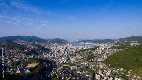 Panoramic view of Nagasaki City taken from aerial photography_20 © Masahiro Iwamatsu