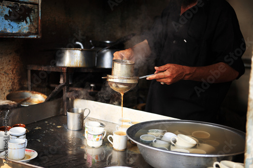Quetta Chai Stall (Tea Shop) in Karachi Pakistan photo