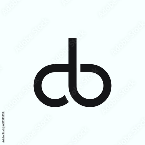 Letter DB logo vector design concept illustration