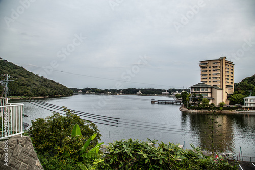 Aerial view of Lake Hamana taken from a drone_02 photo