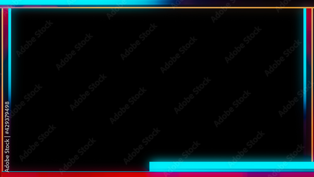 Display tech cyber interface overlays. Picture frame on isolated background. Border texture overlay for banner or cover. Stock illustration