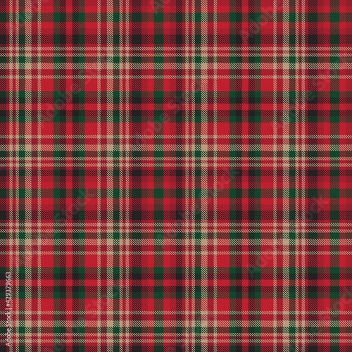 Christmas Ombre Plaid textured Seamless Pattern