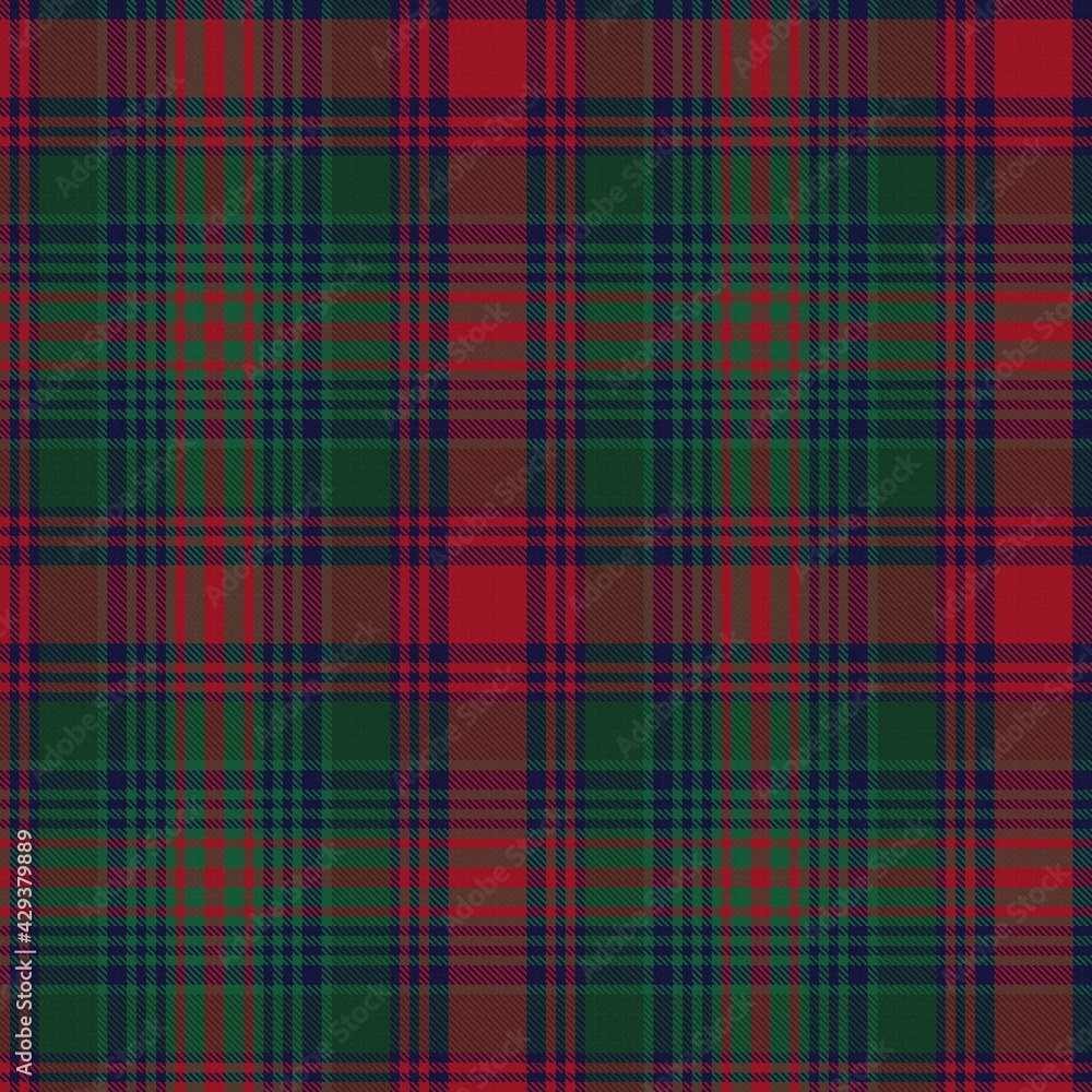 Christmas Ombre Plaid textured Seamless Pattern