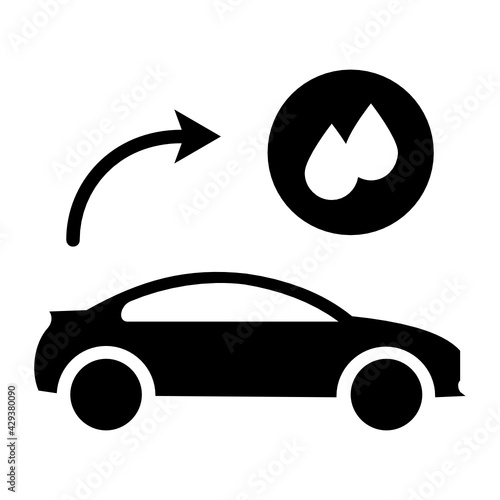 Self driving Car Steam Wash Service Concept, Lorry disinfection Vector Icon Design, Autonomous driverless vehicle Symbol, Robo car Sign, Automated driving system stock illustration