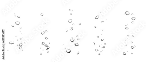 water bubble isolated white background	