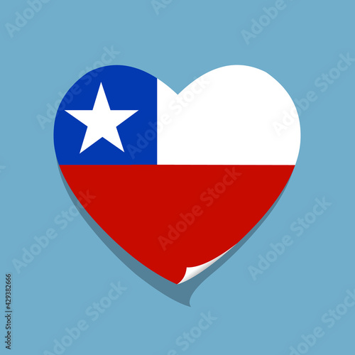 Free Download I love Chile  flag heart - GFXLoad
