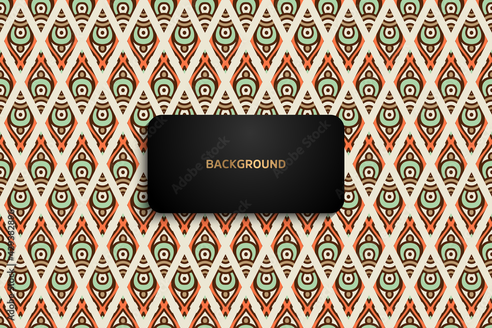 Obraz premium Mandala Seamless Pattern. Vintage decorative elements