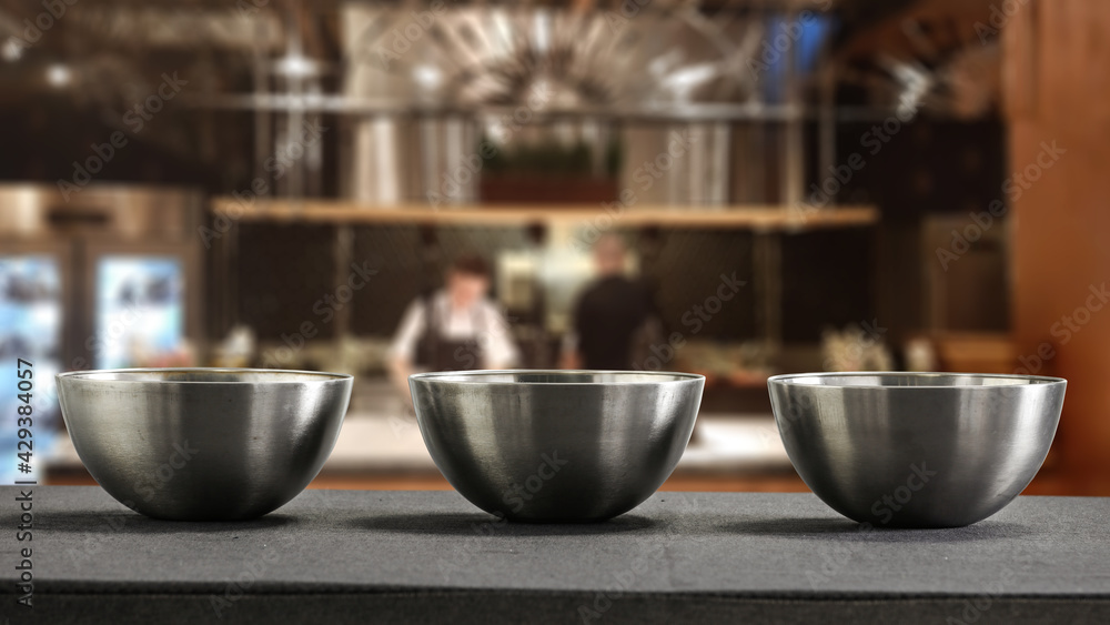 Table background of free space and restaurant interior. Table background of free space and restaurant interior.