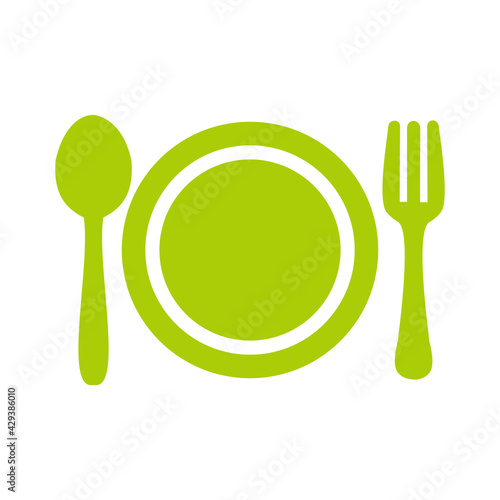 restaurant icon vector illustration symbol