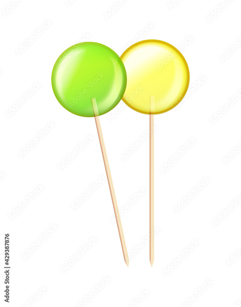 Lollipops Realistic Illustration Lollipops Realistic Illustration