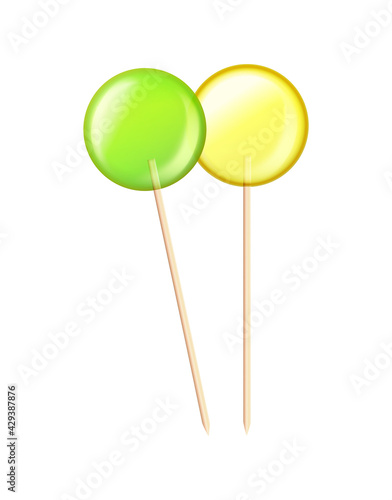 Lollipops Realistic Illustration