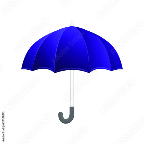 Umbrella Cloud Sign Emoji Icon Illustration. Weather Vector Symbol Emoticon Design Symbol Vector.