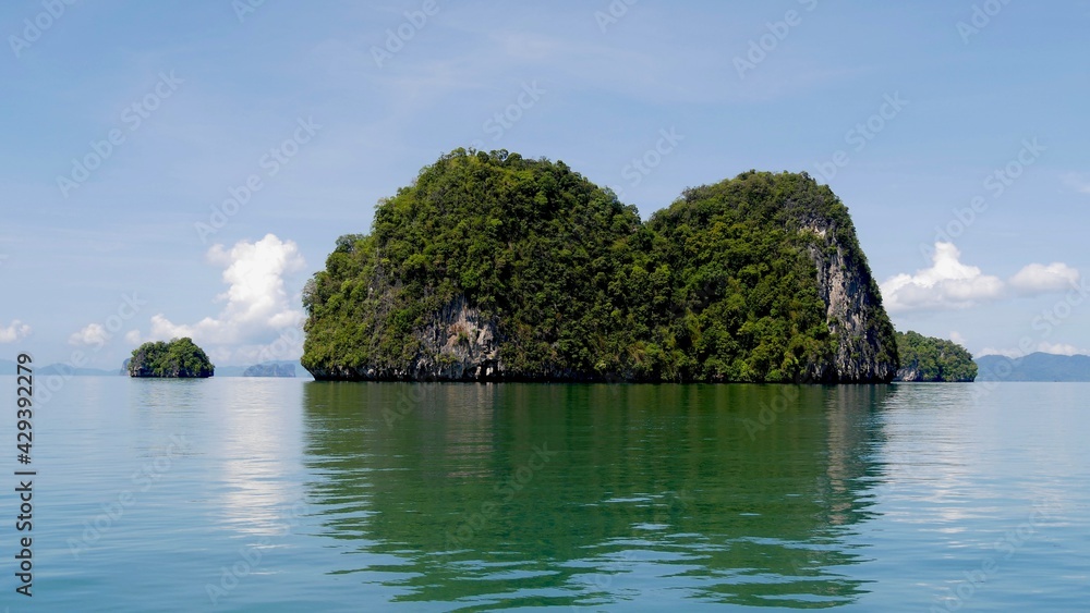 Beautiful limestone island in Andaman sea, The famous destination at Krabi Province, Thailand. Beautiful limestone island in Andaman sea, The famous destination at Krabi Province, Thailand.