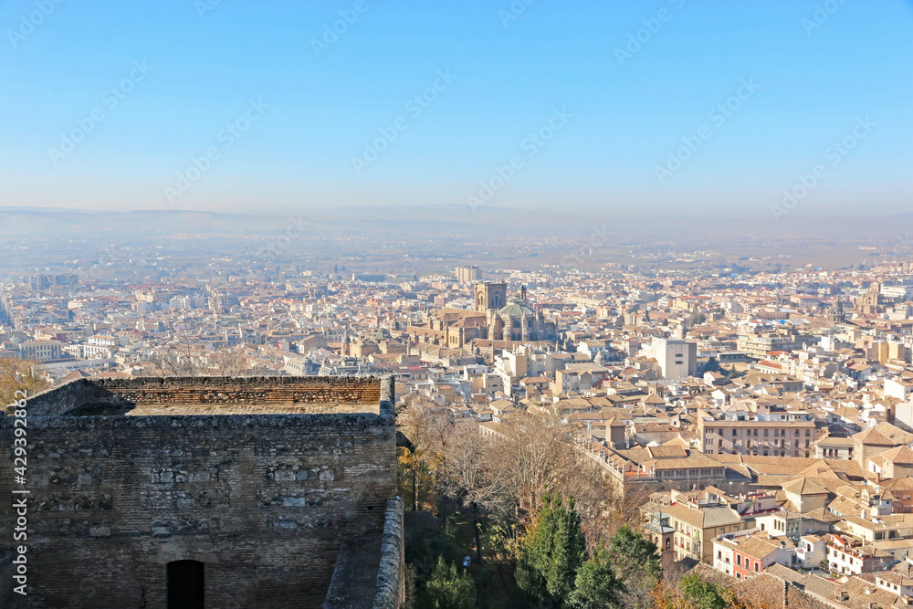 City of Granada from the Alhambra, Spain