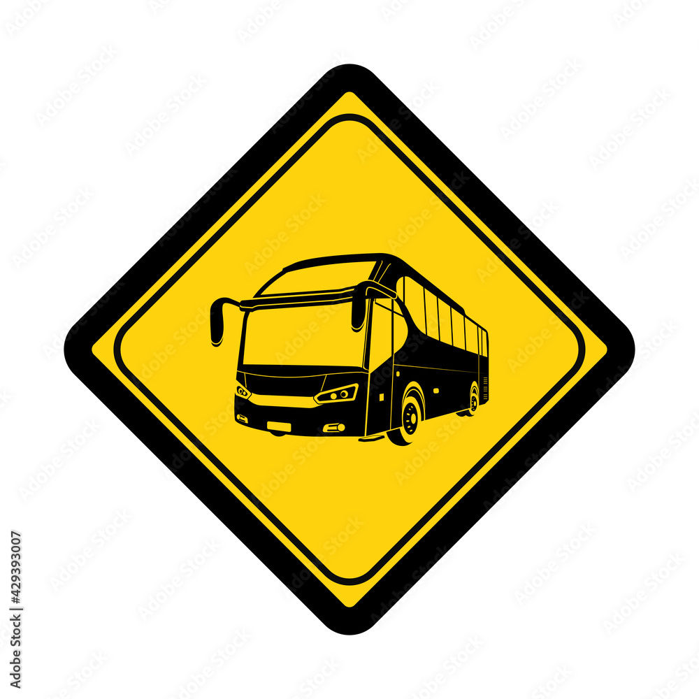 Bus zone sign and symbol graphic design vector illustration Bus zone sign and symbol graphic design vector illustration