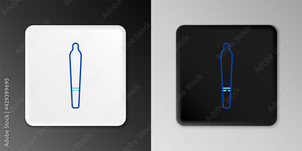 Line Marijuana joint, spliff icon isolated on grey background. Cigarette with drug, marijuana cigarette rolled. Colorful outline concept. Vector Line Marijuana joint, spliff icon isolated on grey background. Cigarette with drug, marijuana cigarette rolled. Colorful outline concept. Vector