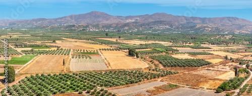 Obraz na płótnie Messara plain landscape. Crete, Greece w salonie