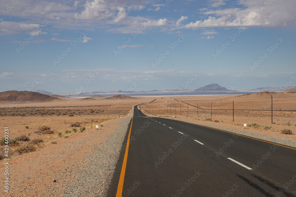 Fototapeta premium Roads in the Namibian desert