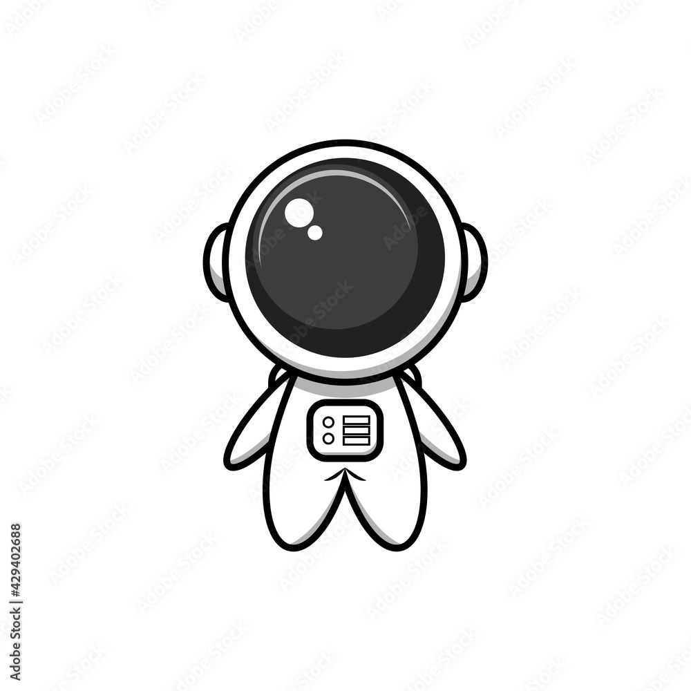 Doodle illustration astronaut vector graphics Doodle illustration astronaut vector graphics