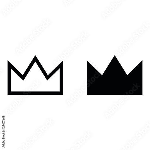 Crown symbol for your web site design  logo  app
